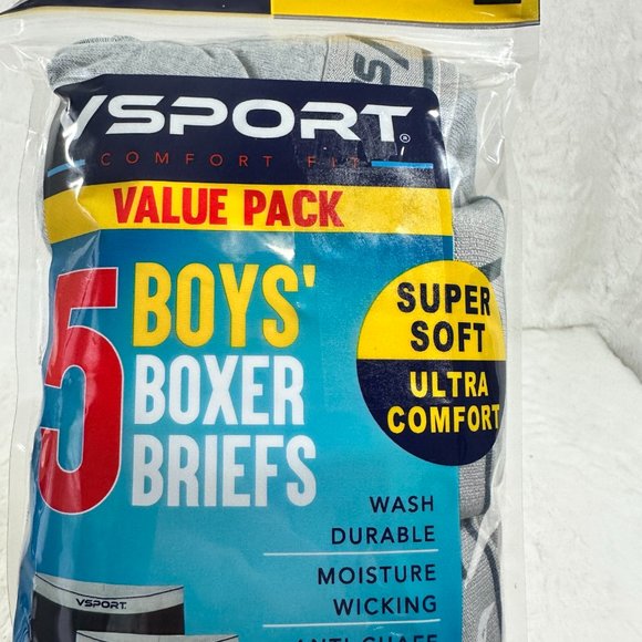 Vsport Boys' 5-Pack Boxer Briefs multi, 14-16 (Boys) Classic Fit Value Pack NEW - Picture 7 of 7